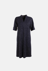 Escada Yün Midi Elbise Lacivert - 42